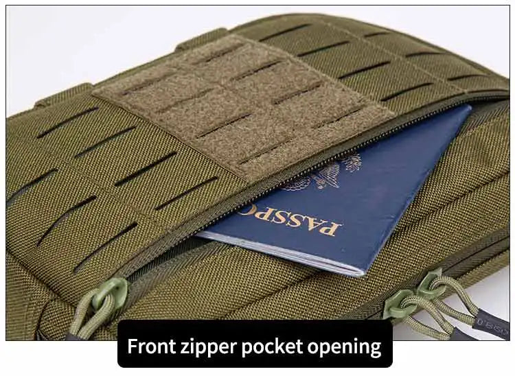 1050D Sports Hunting Dump Pouch Nylon Front Pouch of Plate Carrier Chest Rig with Molle Carrying Kit Pouch