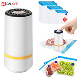 Mini Vacuum Sealer Pump Electric Air Pump Rechargeable Food Vacuum Packer with Food Vacuum Sealer Bags Food Fresh Packaging Bag