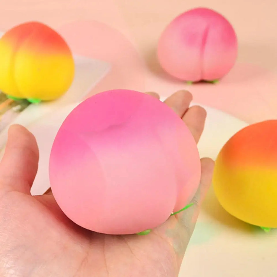 Peach stress-relieving toys – Slow Rising Stress Relief for Kids & Adults, Squeeze Anti-Anxiety Sensory Fidget Toy
