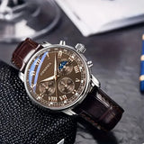 Fashion Roma Dial Men Business Watches Casual Leather Strap Male's Analog Quartz Wristwatch Reloj Hombre（Without Box）
