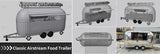 mobile food vending cart with multifunctional and spacious interior, serving as a portable kitchen trailer