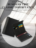 New Solid Color Passport Holder RFID Blocking Ticket Slot Clip Protective Cover Protector Leather Travel Card Bag