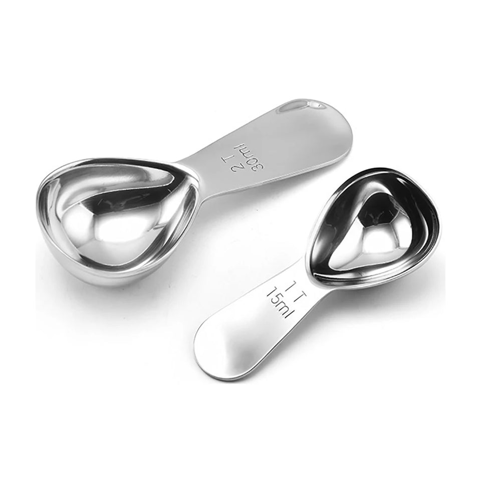 1pc Stainless Steel Coffee Spoons Coffee Measuring Scoop for Ground 15ml/30ml Beans Tea Sugar Delicate Home Barista Accessories