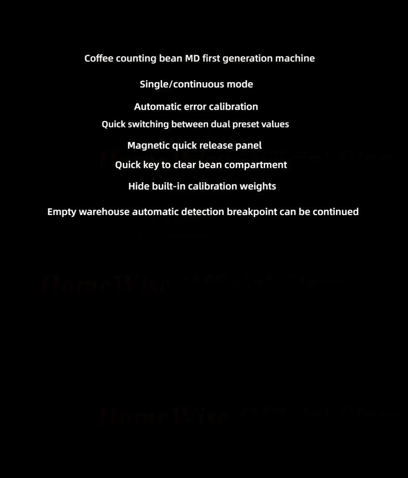 HomeWIse HW-01 Coffee Bean Dispenser Automatic Coffee Bean Counter Coffee Tool for Single-Origin Coffee Beans Espresso Pour Over