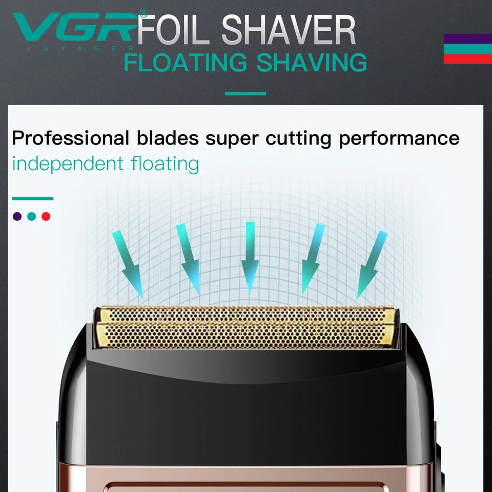 VGR Razor Electric Shaver Hair Trimmer Professional Beard Cutting Machine Foil Shaving Machine for Men V-331