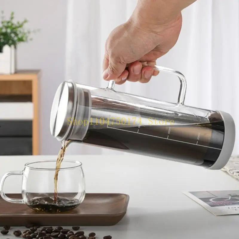 Elegant Borosilicate Glass Cold Brew Coffee Carafes Practical Cold Brew Coffee Machine with Flavor Extraction top sale