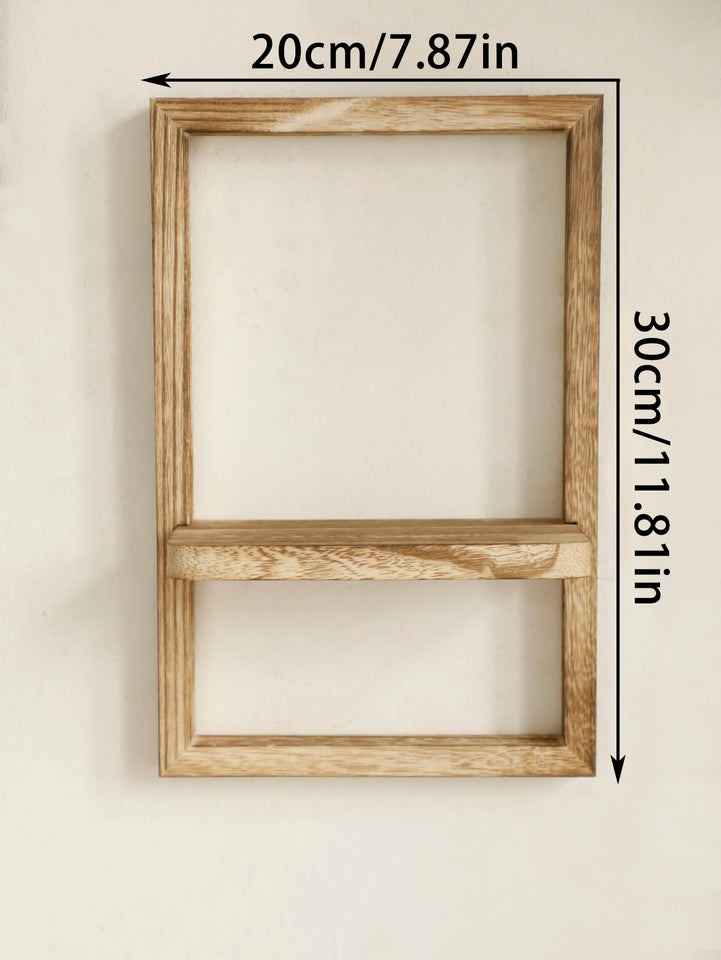 Wooden Display Shelf Floating Shelves Rustic Wood Shelves Wall Storage for Kitchen Bedroom Over Toilet Small Wall Mounted Gifts
