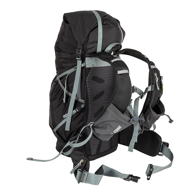 JUNGLEKING CY1050 30L Black Multipurpose Hiking Backpack Trail Running Fastpacking Pack Travel Bag For Outdoor Climbing Trekking