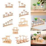 Wooden Display Riser Desktop Display Rack Practical Decorative Collectibles Display Shelf for Jewelry Figurines Toys Cosmetic