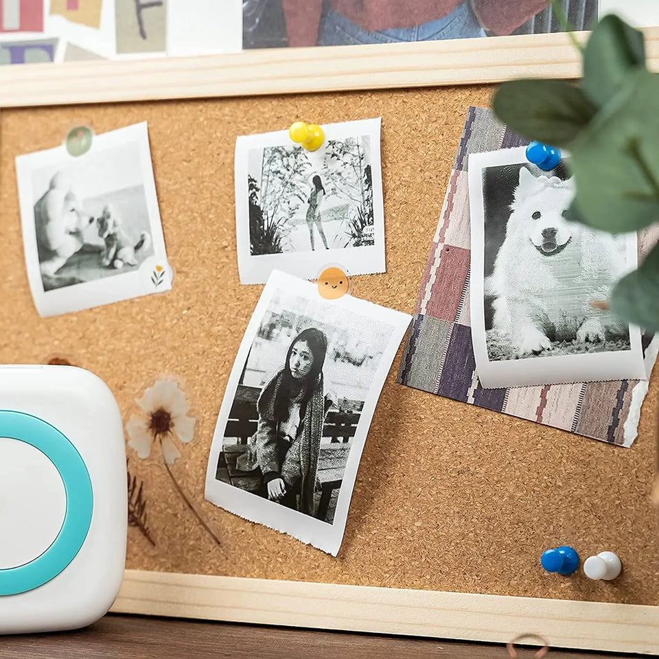 Mini Portable Printer,Thermal Label Maker Printer,For Wireless Bluetooth Photo Memo Stickers Inkless Suitable For Home, Office