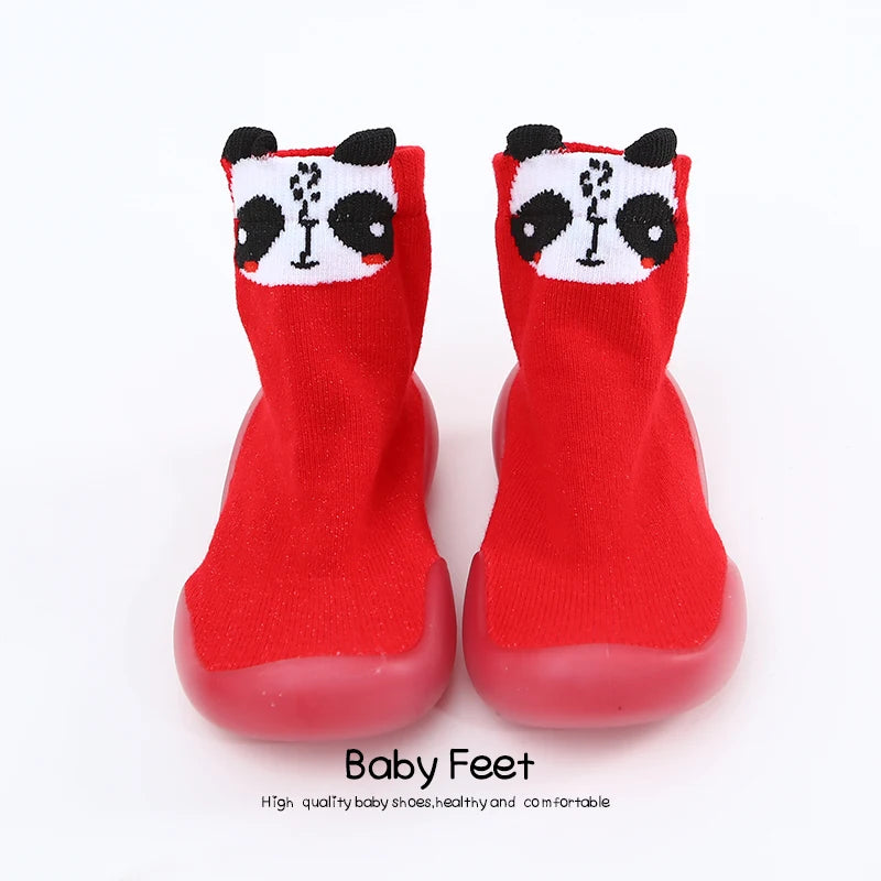 Baby Socks Shoes Infant Cute Cartoon Kids Boy Shoes Soft Rubber Sole Child Floor Sneaker BeBe Booties Toddler Girls First Walker