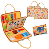 Busy Board Montessori Toys Gifts, Sensory Toys,Educational Travel Toys, Preschool Activities for Learning Fine Motor Skills