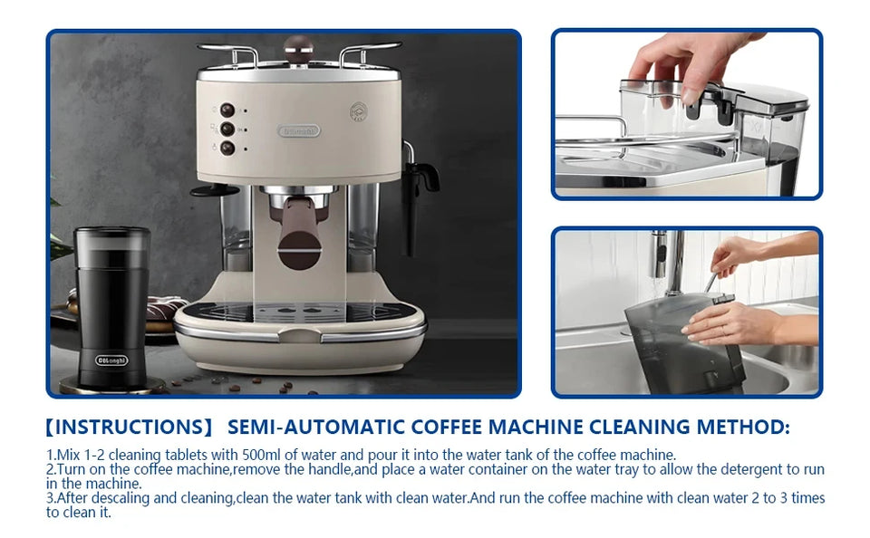Coffee Machine Cleaning Tablets Remove Coffee Oils Calcium Deposits and Residue 15 Count of Effervescent Tablets