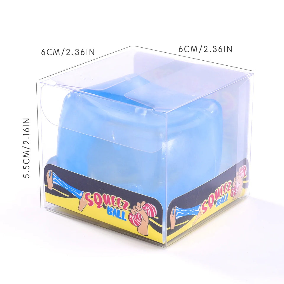 Ice Cube Shaped Square Stress Relief Ball Toy Squishy Squeeze Anxiety ADHD Stress Relief Sensory Adults Toys