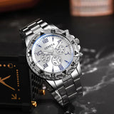 Mens Watches Luxury Brand Watches For Mens Fashion High Quality Luxury Simple WristWatch Business Full Steel Sports Male Clock