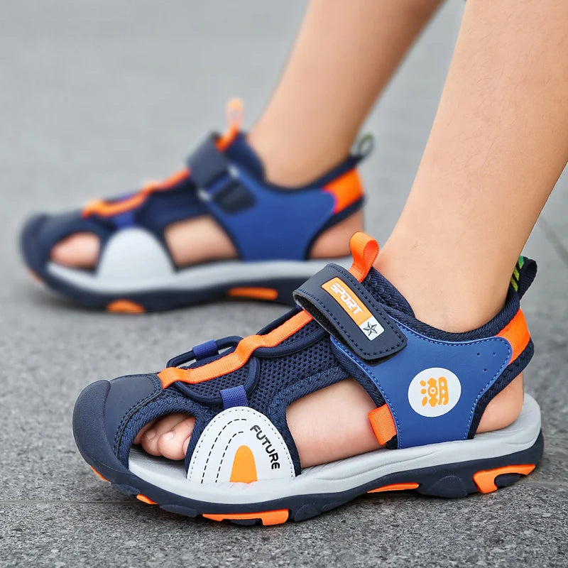 Children Breathable Sport Summer Sandals for Boys Casual Beach Shoe Comfortable Soft Sole Kids Fashion Non-slip Sandalias