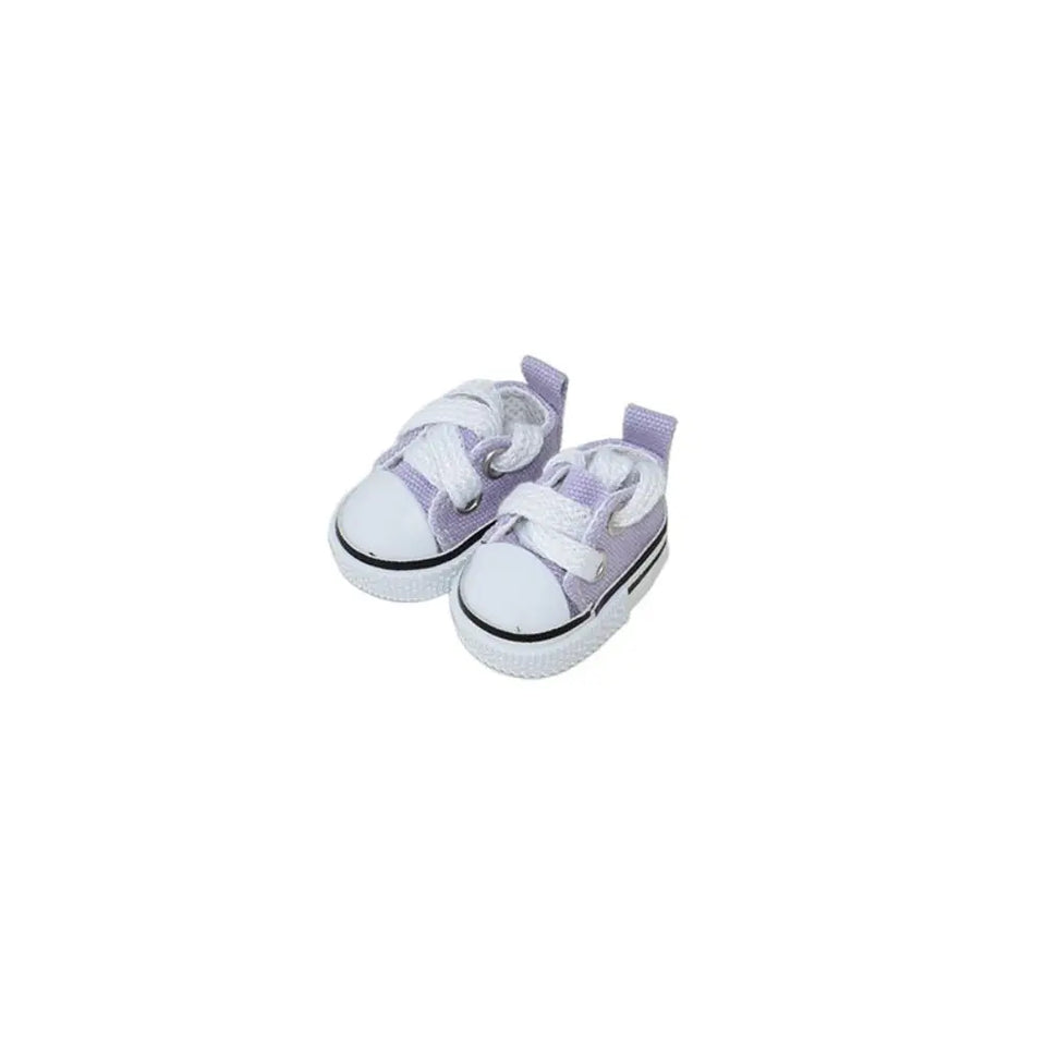 Hand-made Doll Shoes Replacement 4.5cm Doll Replacement Accessories Multiple Styles DIY Canvas Shoes for 15CM Cotton Doll