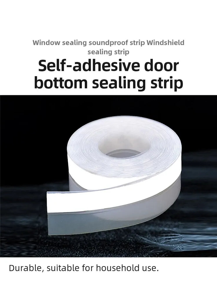 5m Door And Window Seal Rubber Door Seam Soundproof And Windproof Sticker Self Adhesive Door Windscreen Sealing Tape