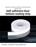 5m Door And Window Seal Rubber Door Seam Soundproof And Windproof Sticker Self Adhesive Door Windscreen Sealing Tape