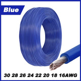2~50m Electronic Wire UL1007 30 28 26 24 22 20 18 16AWG 300V LED Lamp Lighting Connect Line PVC Insulated Tinned Copper Cable