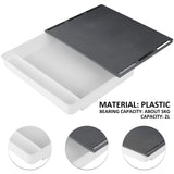 Under Desk Drawer Self-Adhesive Stationery Storage Box Multifunctional Hidden Under Desk Organizer for Home Kitchen Office Table