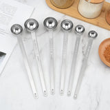 1PCS 5/10/15/20/25/30ml Long Handle Coffee Measuring Spoon Stainless Steel Coffee Spoon Stirring Spoon Coffee Accessories