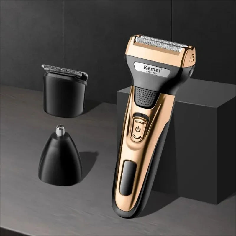 Kemei KM-1429 3 in 1 Electric Beard Shaver Professional Nose Trimmer Detachable Blade Mens Multifunctional Hair Cutting Machine