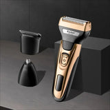 Kemei KM-1429 3 in 1 Electric Beard Shaver Professional Nose Trimmer Detachable Blade Mens Multifunctional Hair Cutting Machine
