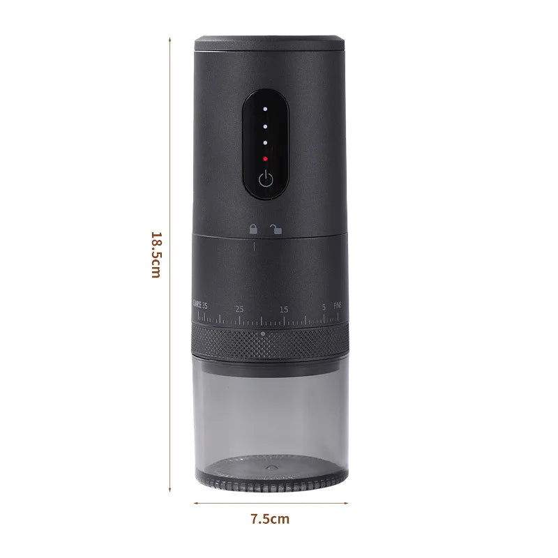 NEW Portable Electric Coffee Grinder 2000mAh Rechargeable 38 Gears External Adjustable Professional Ceramic Burr Fast Grinding