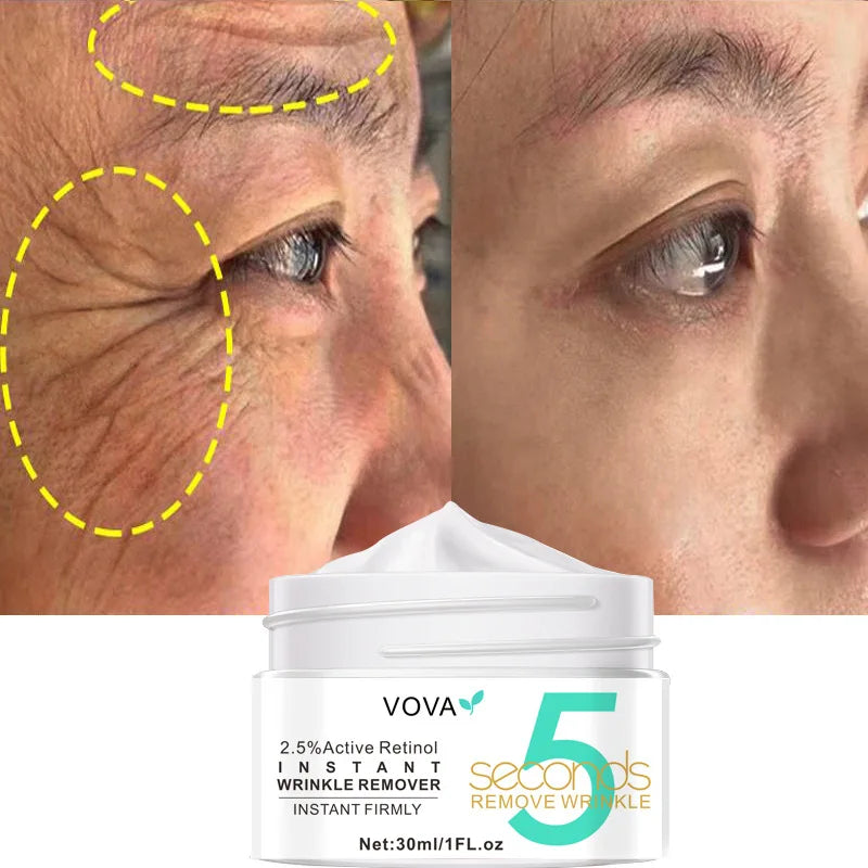 5 Seconds Instant Wrinkle Remover Face Cream Eye Firming Anti Aging Lifting Moisturizing Facial Cream Remove Fineline Skin Care