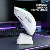 2026 NEW Gaming Mouse 3-Speed DPI Esports Wireless Ergonomic Design Gaming 2-mode Connection Magnetic Charging Dock RGB Lighting