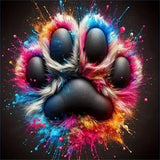 Huacan Paw Print Diamond Painting Color Art New Arrivals 2025 Diamond Mosaic Complete Kit Home Decor