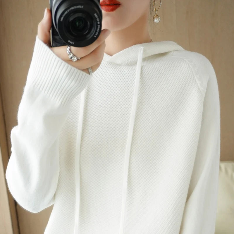 Hoodies And Sweatshirts Long Sleeve Sweaters For Women Wool Clothing New Arrivals Knitted Jumpers Female Outerwears Fashion Tops