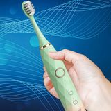 Electric Toothbrush Rotary Cleaning Teeth Brush Waterproof Electronic Tooth Brush With Timer USB Rechargeable Toothbrush 10 head