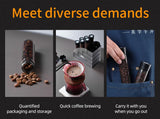 Coffee Beans Storage Container Tube Display Rack Tea Bottle Glass Single Dose Espresso Accessory Coffeware Set Barista Tool Gift