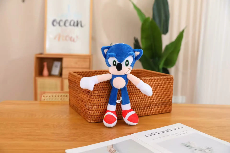 New Supersonic Mouse Tail Shadow Cartoon Soft Plush Toy Super Sonic Talsnak Hedgehog Amy Game Doll Decoration Toy Boys and Girls