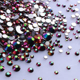 1440Pcs Mix Size Glass Flatback Rhinestone Glitter Crystal AB Round Diamond Non Hotfix Glue On Stone for DIY Nail Art Decoration