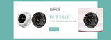 Rhinestone Mini Unisex Fashion Finger Watch Retro Roman Quartz Watch Rings for Women Men Elastic Strap Alloy Watches Jewelry