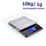 Digital Kitchen Scale 0.1g High Precision 3kg/5kg/10kg Home Waterproof Stainless Steel Electronic Balance Food Weighing Scale
