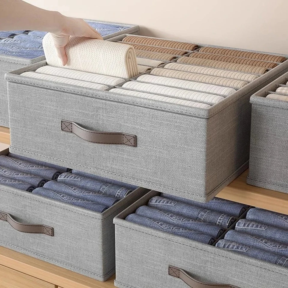 Closets Clothes Organizer Pants Jeans Storage Box Cabinet Organizer Drawers Underwear Socks T-Shirt Wardrobe Storage Organiser
