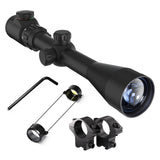Aquilifer 3-9x40 Hunting Scope SFP ED Glass Red Green Illuminated Free Scope Rings for Hunting