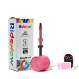 RideNow Metal Nozzle Tpu Inner Tube Removable Valve Cores External Thread Tube 700Cx18-32C/32-47C Road Bike &Gravel Presta Valve
