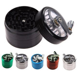 40mm Metal Grinder and Crusher: 4-Layer Hand Crank with Metal Handle - Suitable for Grinding Herbs, Spices, Cinnamon, Ginger