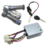 12V 24V 36V 48V 250W 350W 500W 800W 1000W Brushed speed regulating motor controller with throttle knob for electric bicycles