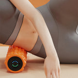 Electric Vibrating Foam Roller Massage Column Rechargeable Muscle Roller 5 Modes Tissue Massager for Bodybuilding