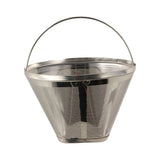 304 Stainless Steel Cafe Drip Coffee Machine Filter Fine Mesh Reusable Coffee Powder Basket with Foldable Handle Tea Strainer