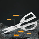 Stainless Steel Kitchen Shears for Meat Fish and Poultry Commercial Kitchen Equipment Lightweight yet Durable Construction