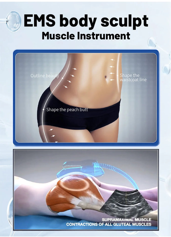 Professional Myoslim RF Machine EMS Body Sculpting Machine EMS Fat Burning EMS Slimming Muscle Stimulator