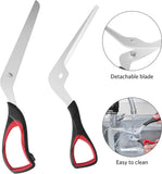 Professional Pizza Scissors Detachable Sharp Stainless Steel Blade Pizza Cutter Scissors Easy Cutting Pizza Spatula Slicer Tools
