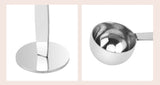 Stainless Steel Stand Tamper Spoon Tools 2 In 1 Coffee Scoop Portable Coffee Powder Measuring Scoops